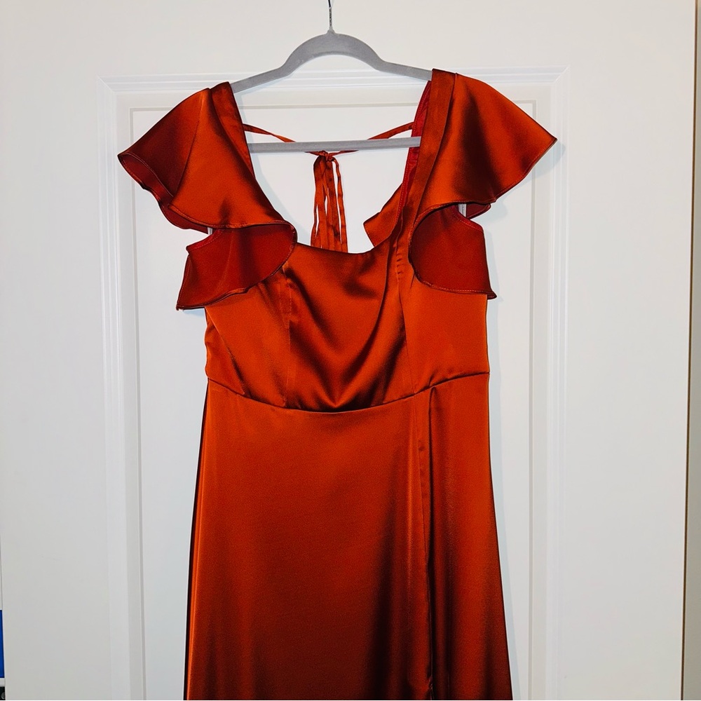 WORN ONCE! Paprika Wedding guest Gown - Picture 14 of 14